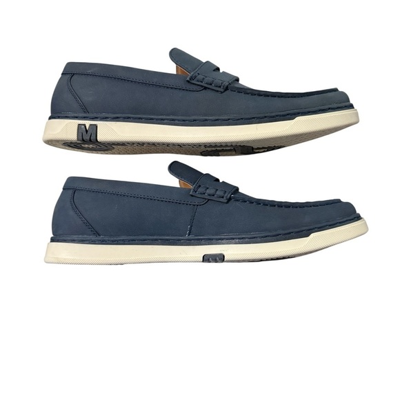Steve Madden Navy Nubuck Loafers · Size 9